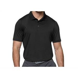NEW ANTIGUA APPAREL flex polo shirt in black